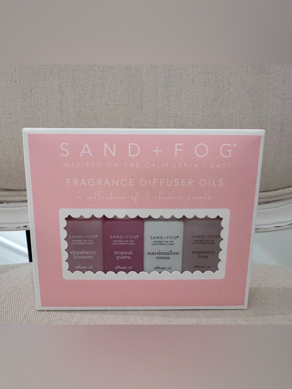 Sand + Fog Diffuser Oils Strawberry Blossom Tropical Guava Raspberry Rose NWT